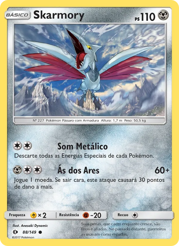Skarmory – Sol e Lua 88