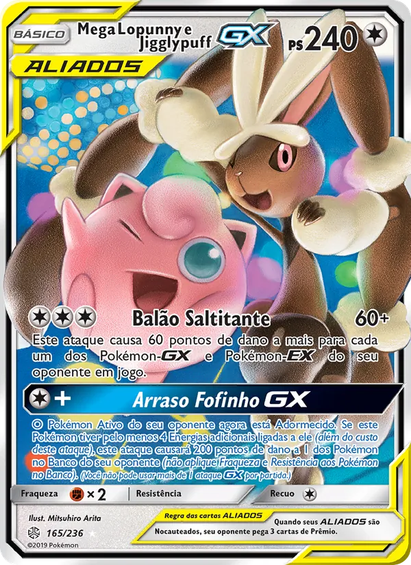 Mega Lopunny e Jigglypuff GX – Eclipse Cósmico 165