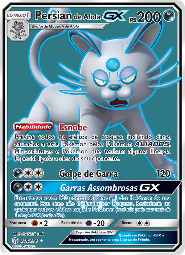 Persian de Alola GX – Eclipse Cósmico 219