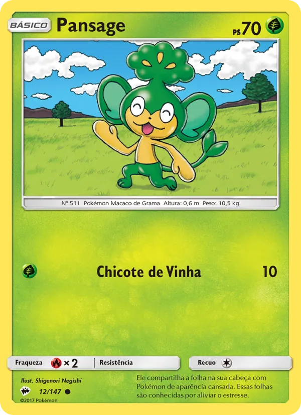 Pansage – Sombras Ardentes 12