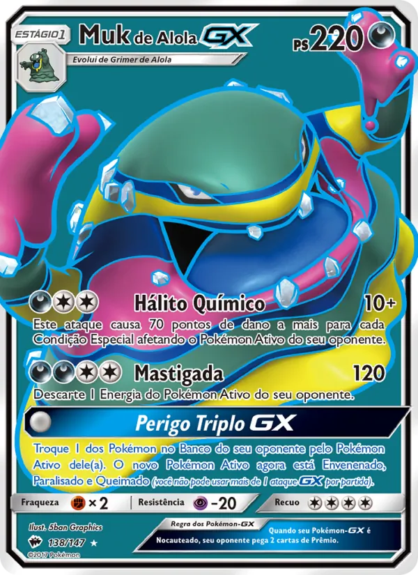 Muk de Alola GX – Sombras Ardentes 138
