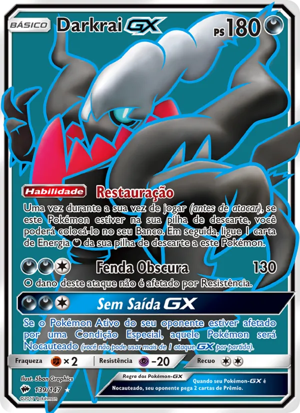 Darkrai GX – Sombras Ardentes 139