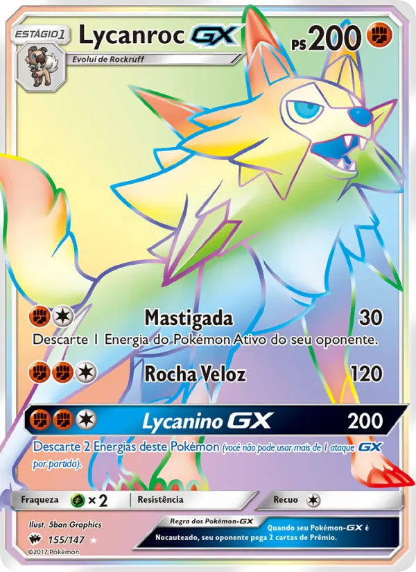 Lycanroc GX – Sombras Ardentes 155