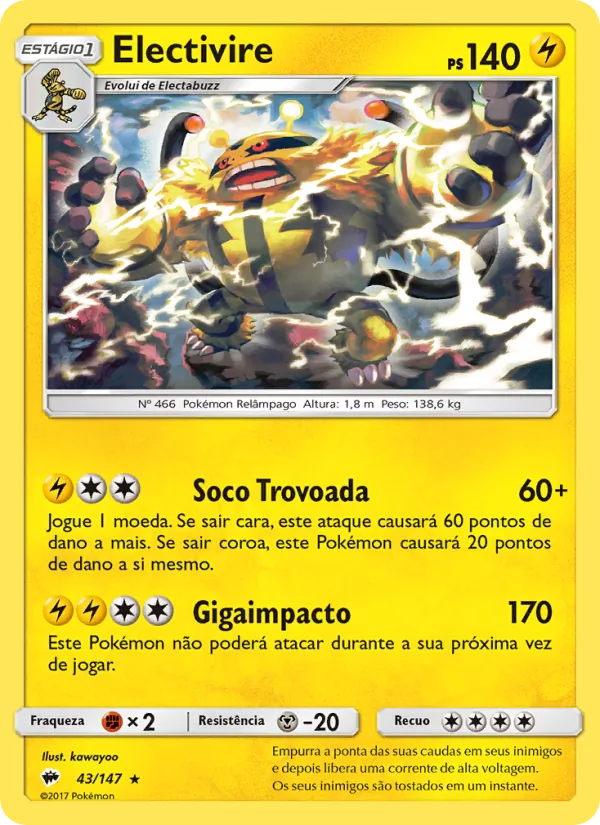 Electivire – Sombras Ardentes 43