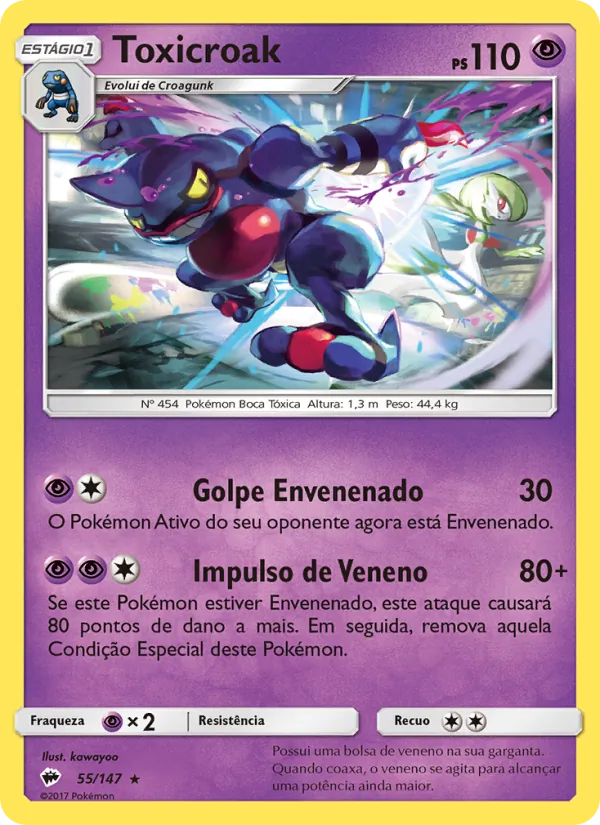 Toxicroak – Sombras Ardentes 55