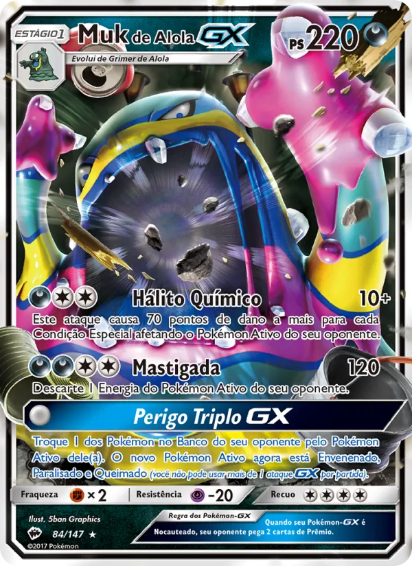 Muk de Alola GX – Sombras Ardentes 84