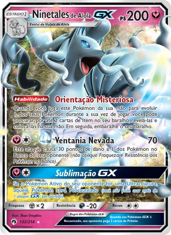 Ninetales de Alola GX – Trovões Perdidos 132
