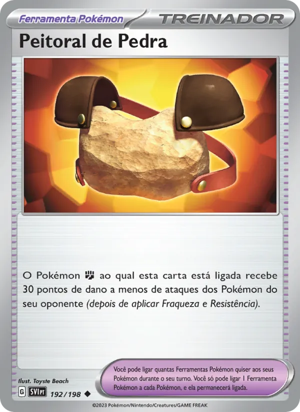 Peitoral de Pedra – Escarlate e Violeta 192
