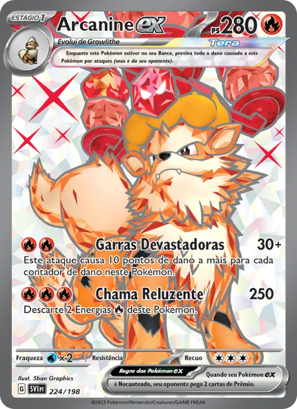 Arcanine ex – Escarlate e Violeta 224