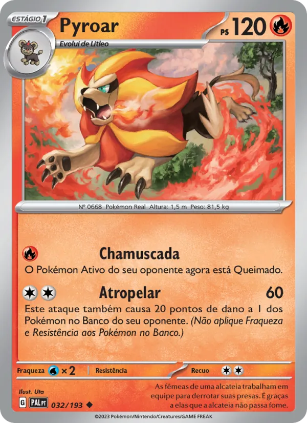 Pyroar – Evoluções em Paldea 32