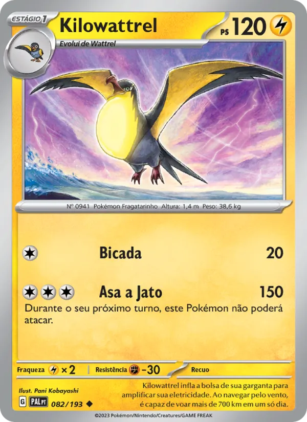Kilowattrel – Evoluções em Paldea 82
