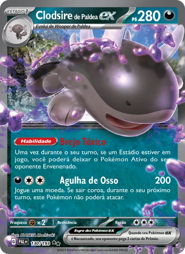 Clodsire de Paldea ex – Evoluções em Paldea 130