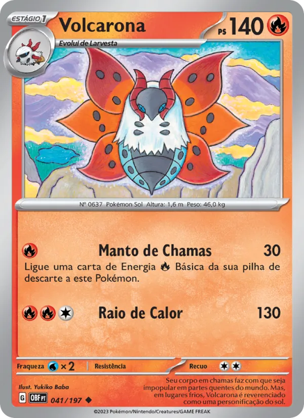 Volcarona – Obsidiana em Chamas 41