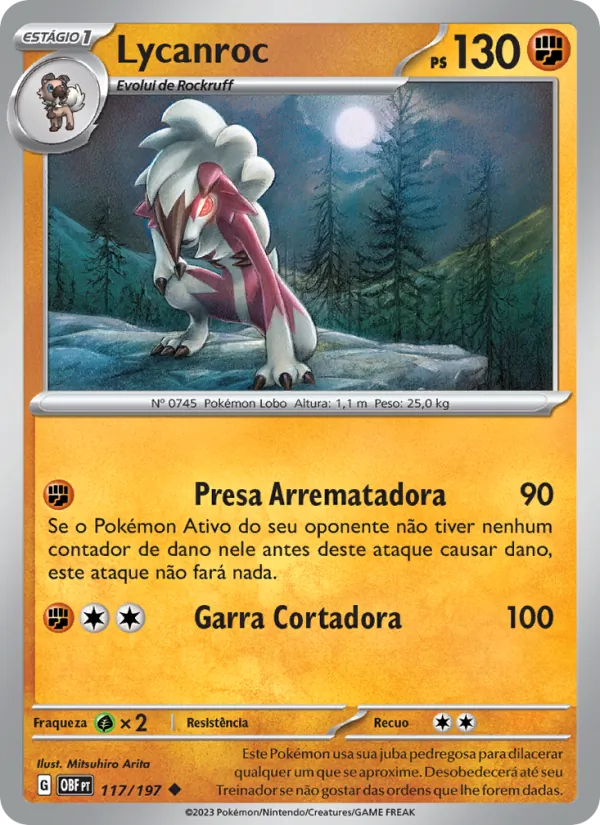 Lycanroc – Obsidiana em Chamas 117