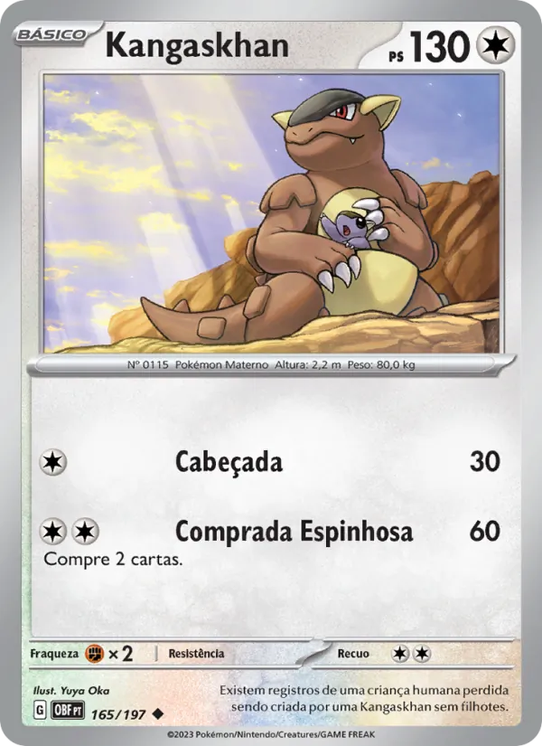 Kangaskhan – Obsidiana em Chamas 165