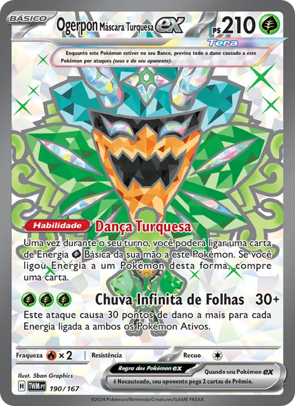Ogerpon Máscara Turquesa ex – Máscaras do Crepúsculo 190
