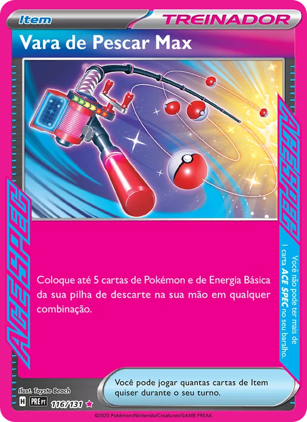 Vara de Pescar Max – Evoluções Prismáticas 116