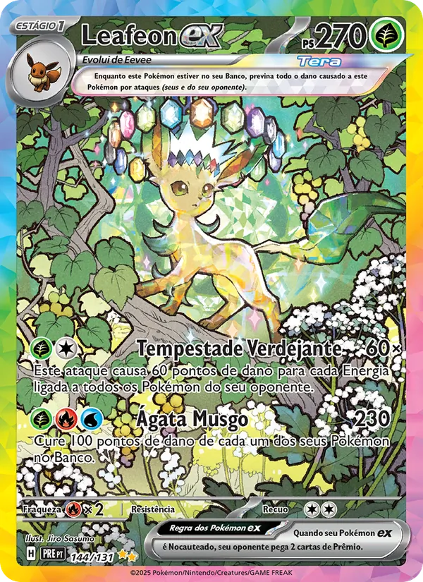 Leafeon ex – Evoluções Prismáticas 144