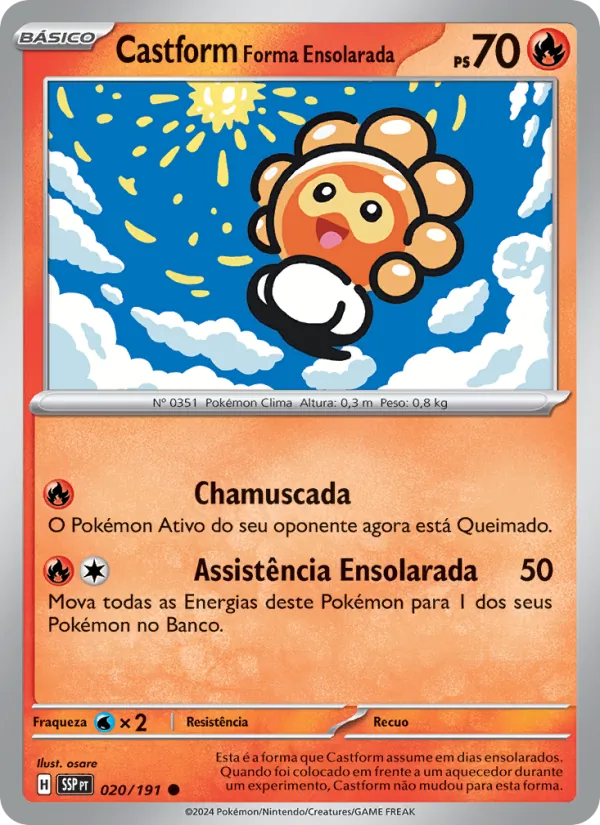 Castform Forma Ensolarada – Fagulhas Impetuosas 20