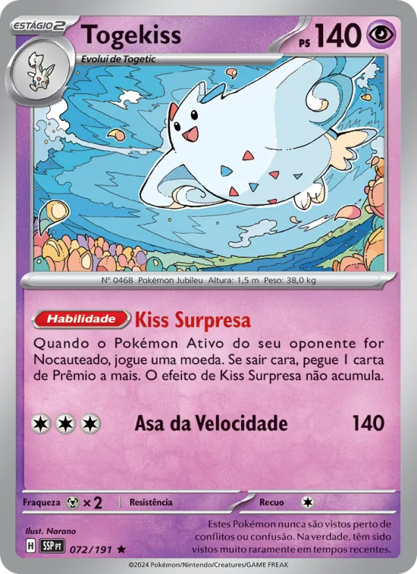 Togekiss – Fagulhas Impetuosas 72