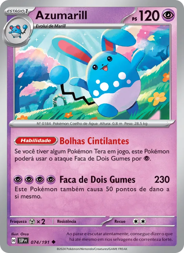 Azumarill – Fagulhas Impetuosas 74