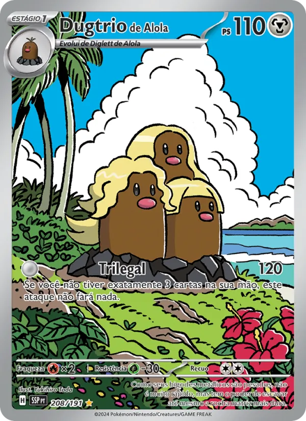 Dugtrio de Alola – Fagulhas Impetuosas 208