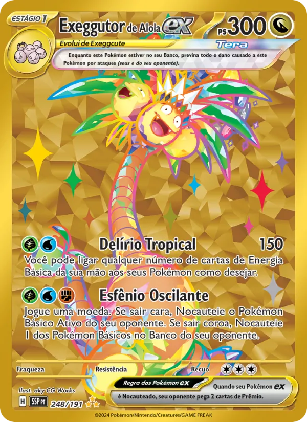 Exeggutor de Alola ex – Fagulhas Impetuosas 248