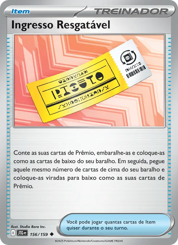 Ingresso Resgatável – Amigos de Jornada 156