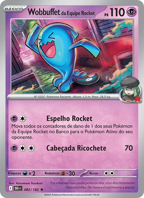 Wobbuffet da Equipe Rocket – Rivais Predestinados 82