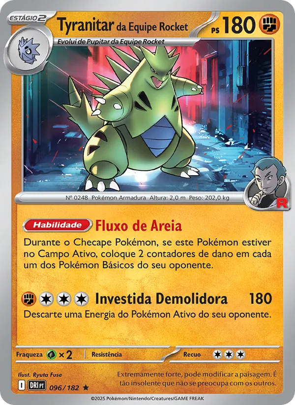 Tyranitar da Equipe Rocket – Rivais Predestinados 96