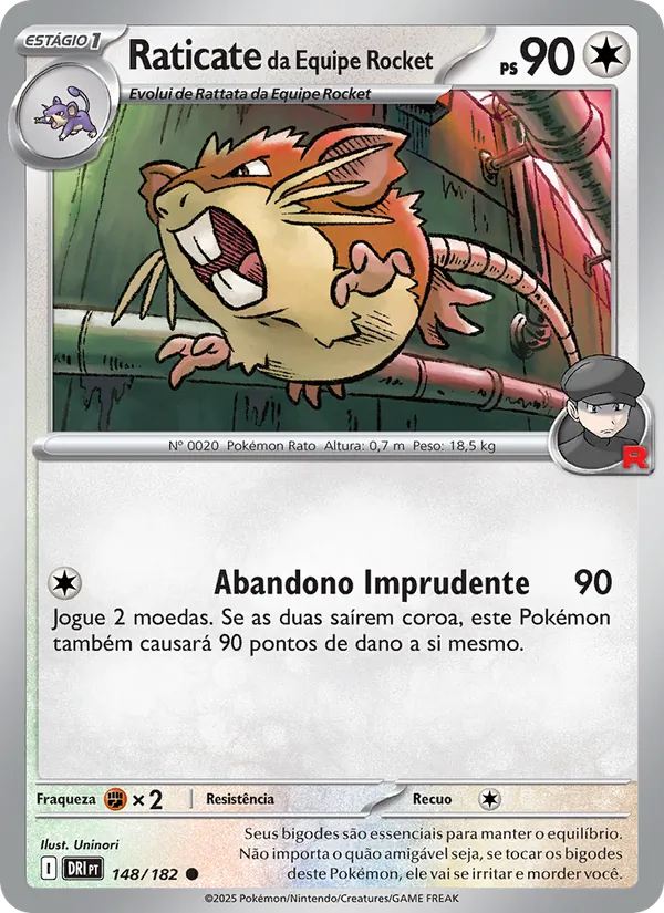 Raticate da Equipe Rocket – Rivais Predestinados 148