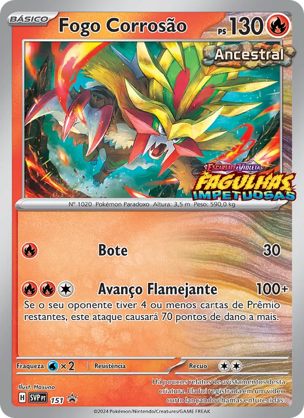Fogo Corrosão – SVP Black Star Promos 151