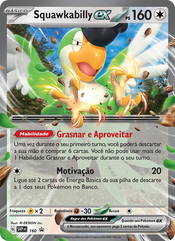 Squawkabilly ex – SVP Black Star Promos 160