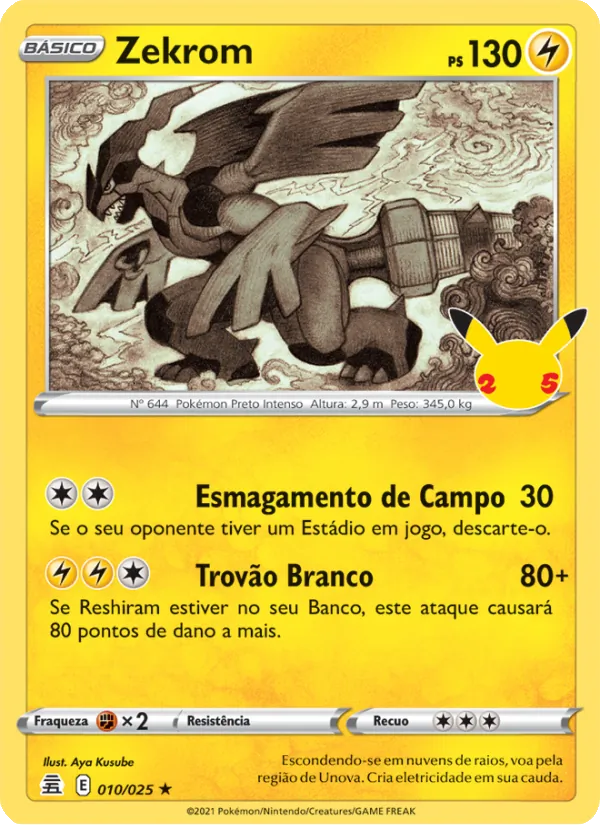 Zekrom – Celebrações 10