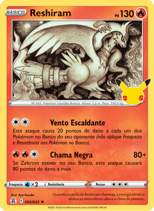 Reshiram – Celebrações 2