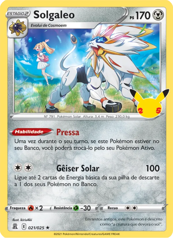 Solgaleo – Celebrações 21