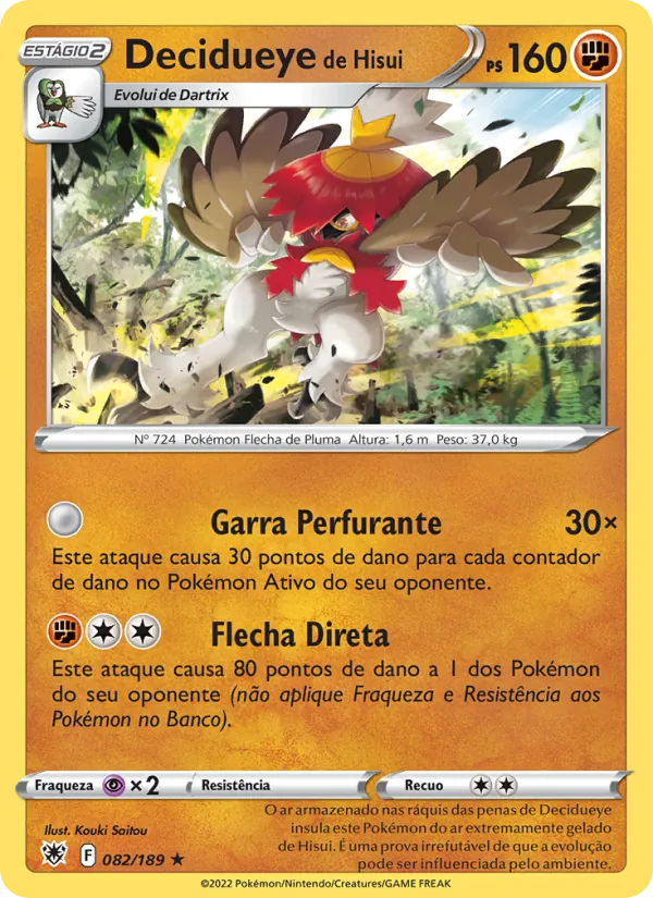 Decidueye de Hisui – Estrelas Radiantes 82