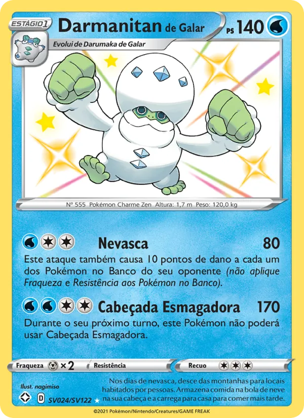 Darmanitan de Galar – Destinos Brilhantes SV024