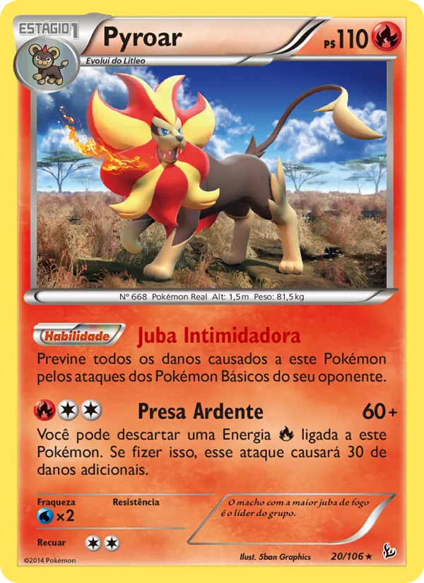 Pyroar – Flash de Fogo 20