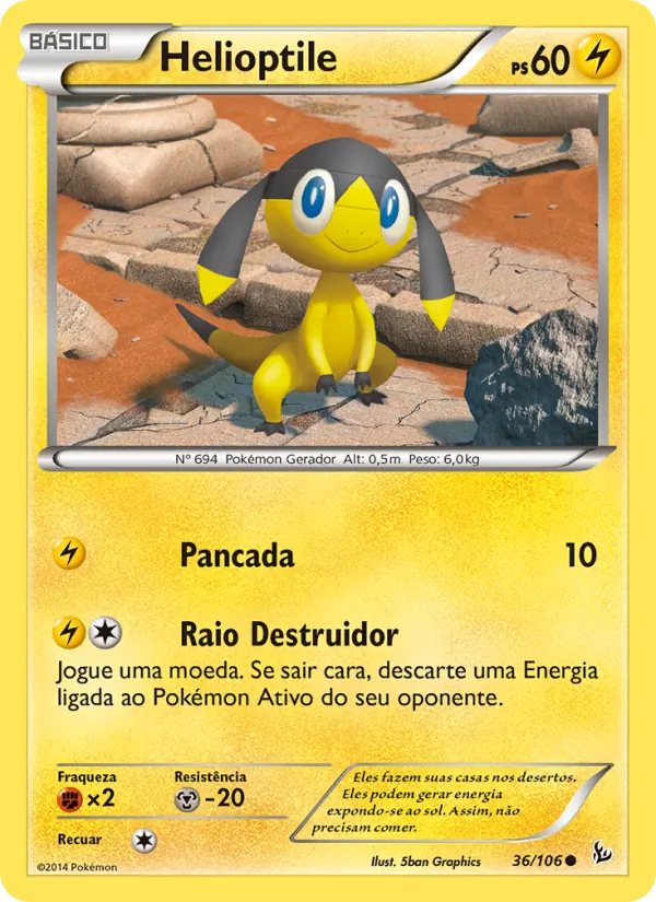 Helioptile – Flash de Fogo 36