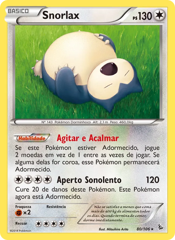 Snorlax – Flash de Fogo 80
