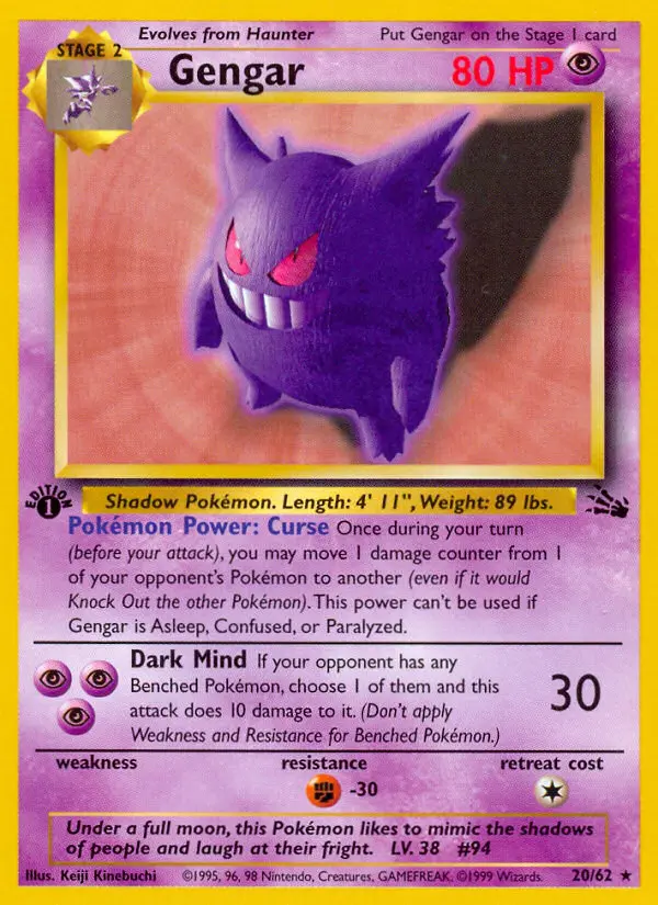 Gengar – Fossil 20