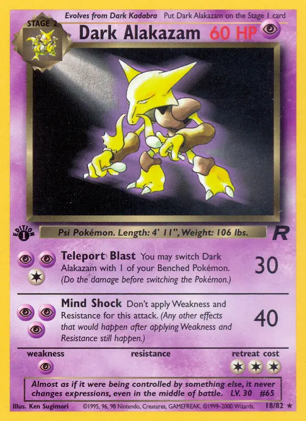 Dunkles Simsala – Team Rocket 18