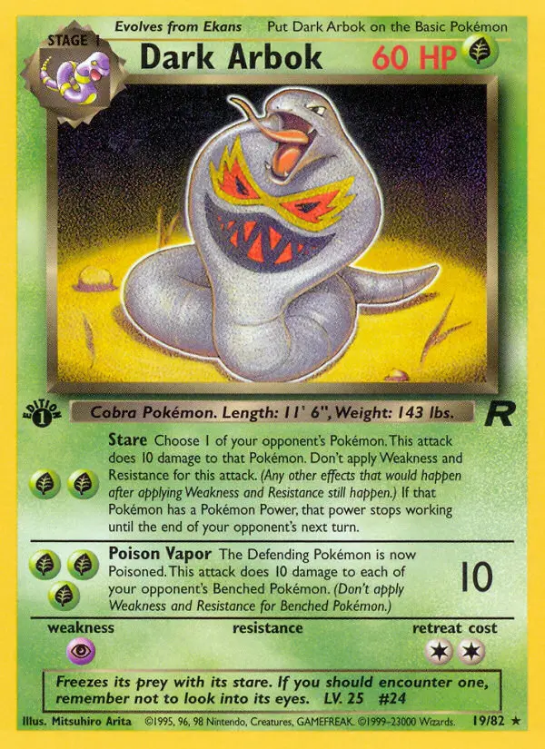 Dunkles Arbok – Team Rocket 19