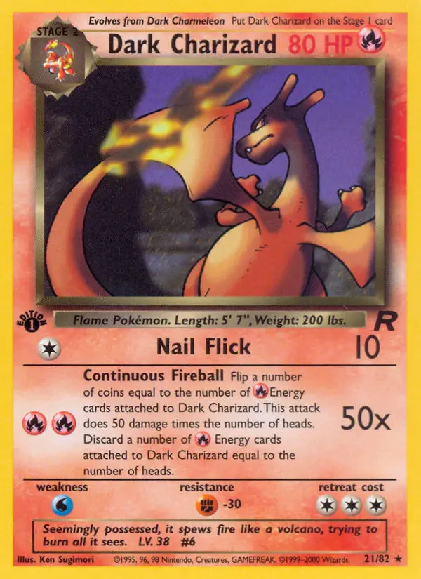 Dunkles Glurak – Team Rocket 21