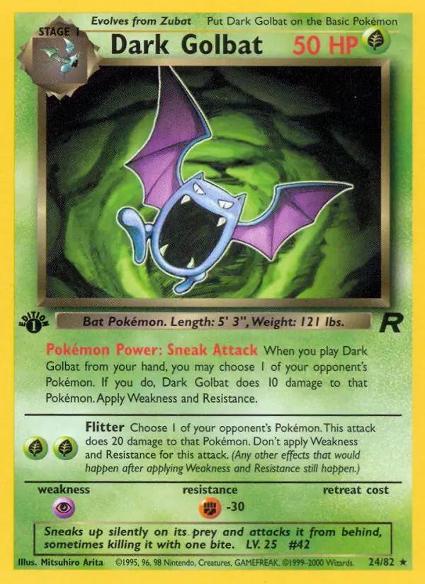 Dunkles Golbat – Team Rocket 24