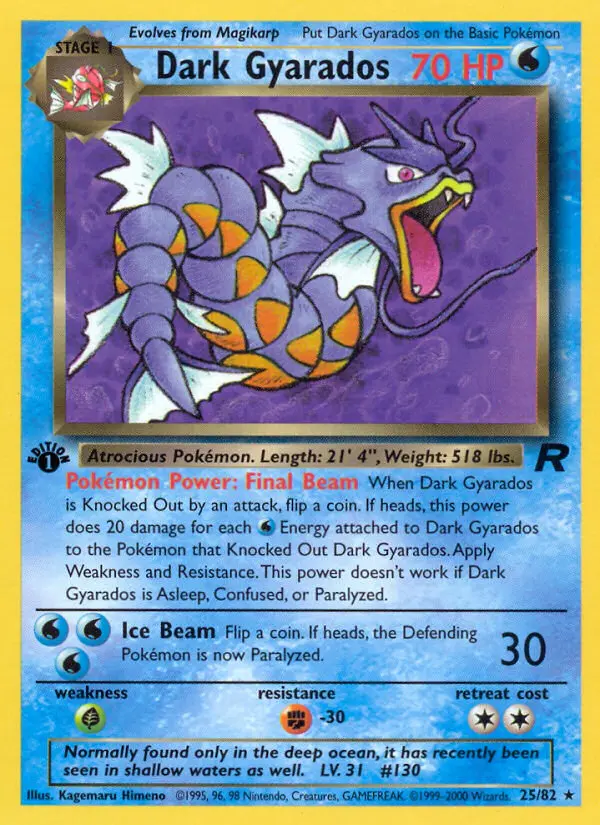 Dunkles Garados – Team Rocket 25