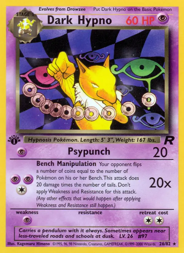 Dunkles Hypno – Team Rocket 26