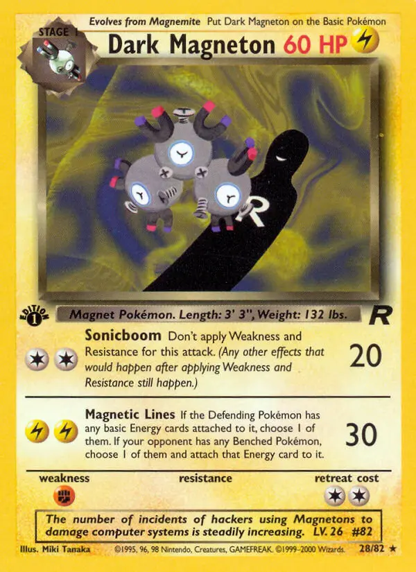 Dunkles Magneton – Team Rocket 28