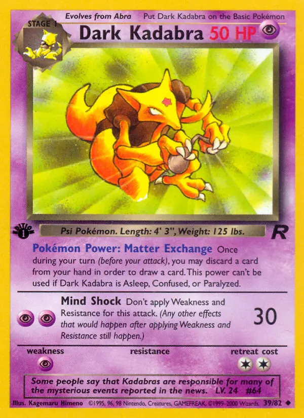 Dunkles Kadabra – Team Rocket 39
